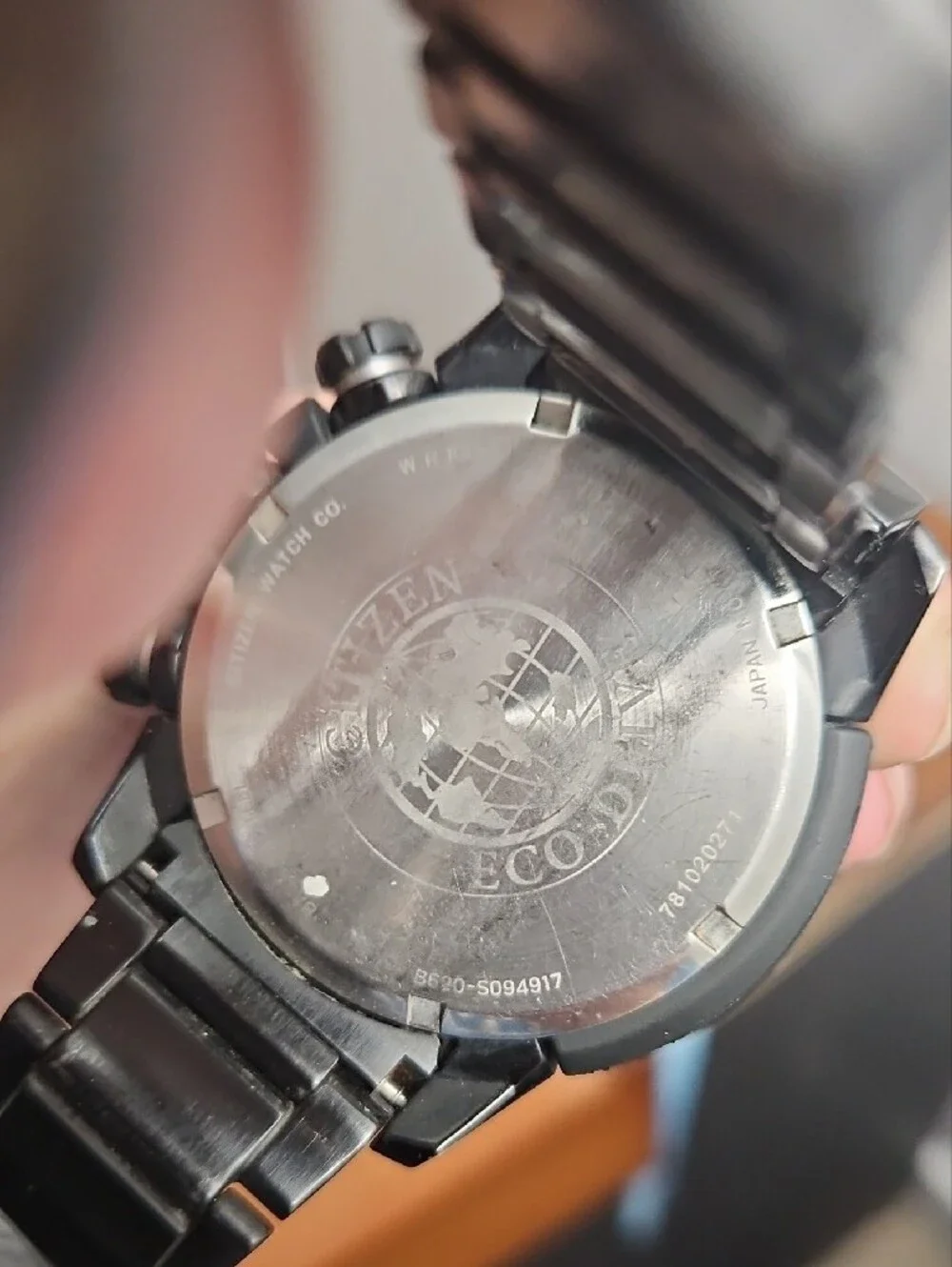 Citizen Eco-Drive Ecosphere Men's Black Chronograph Watch